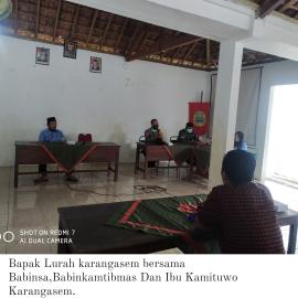 Rapat Pemilhan pengurus Karangtaruna Kalurahan Karangasem periode 2022-2023